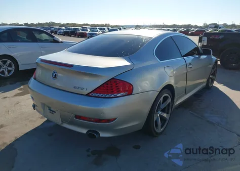 2009 BMW 650I z USA, uszkodzony, nr VIN WBAEA53549CV92518